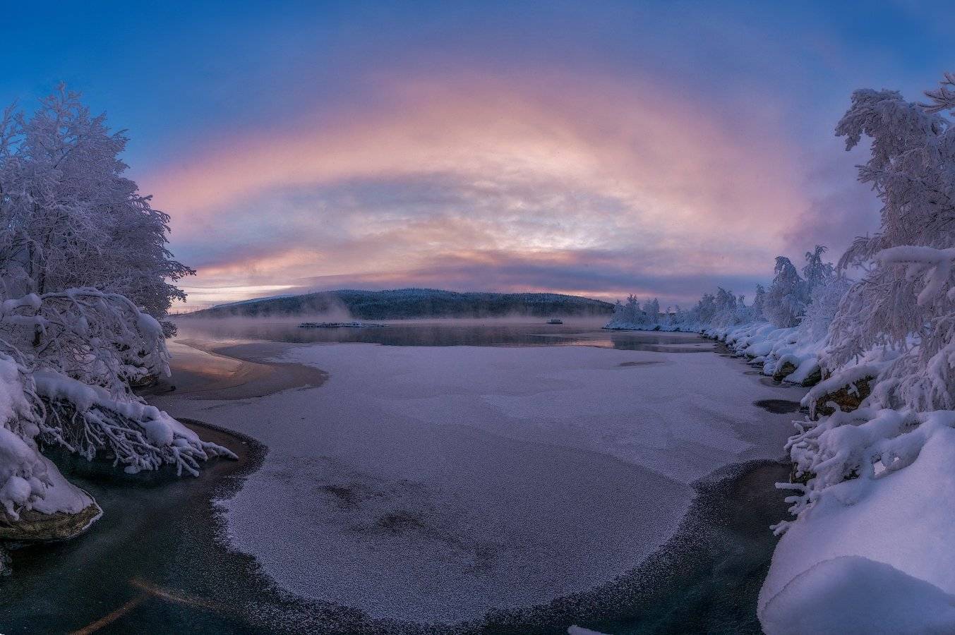 Заморозки, Заполярье, Зима, Имандра, Кльский п-ов, Молочная губа, Север, Роман Горячий