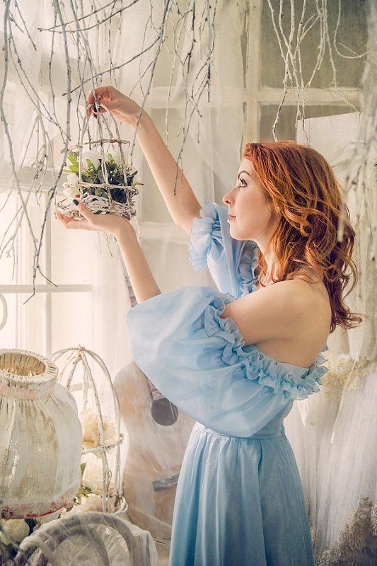 People, Portrait, Spring, Woman Весна фото превью