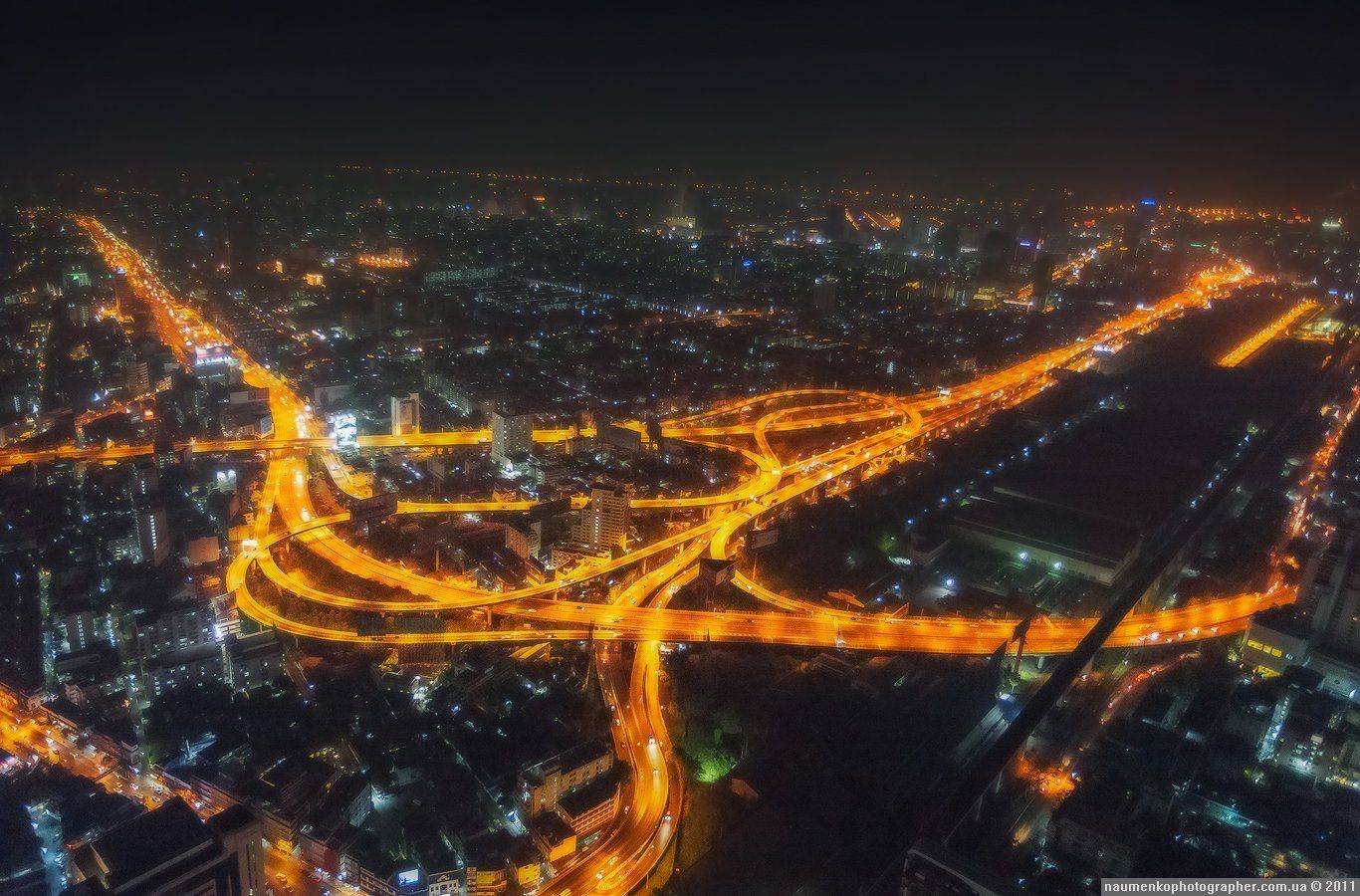 Азия, Бангкок, Город, Огни, Таиланд, Александр Науменко