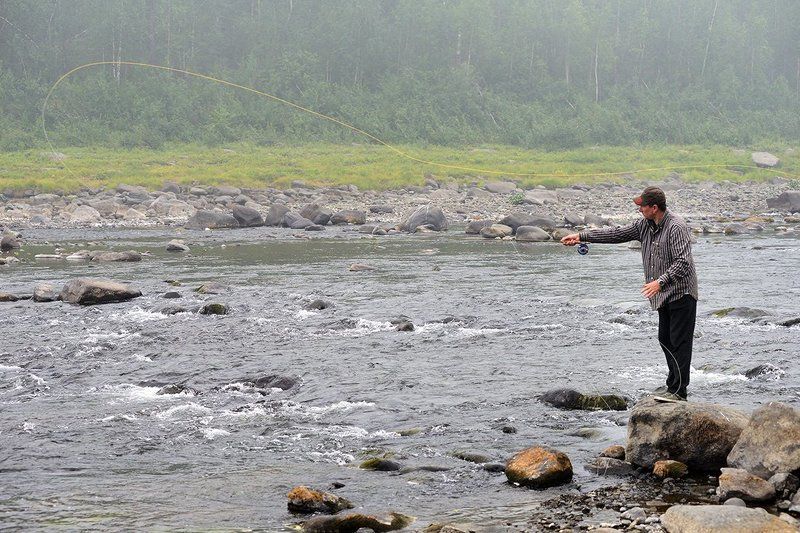 рыбалка эвенкия тайга река горная сплав таймень хариус спиннинг нахлыст утро туман Рыбалка на севере Красноярского края часть 2. фото превью