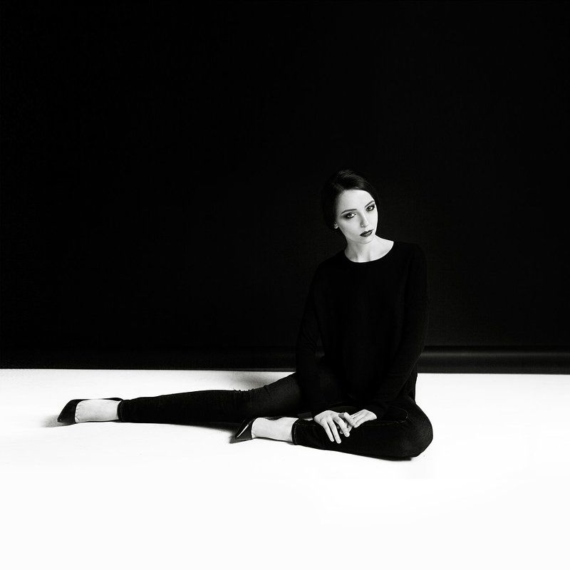 Черное и белое фото превью