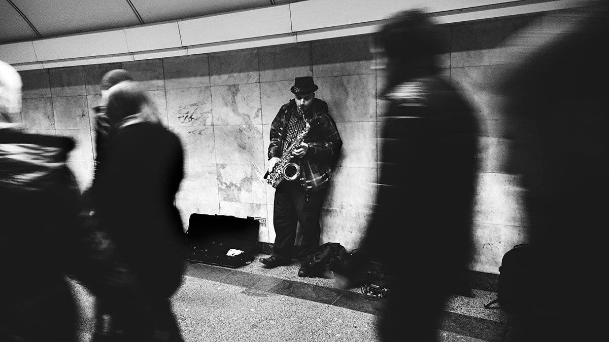 Музыка, Ч/б, Человек, Черно-белое фото, Рустем Галямов