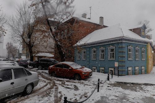 Снегопад в Казани