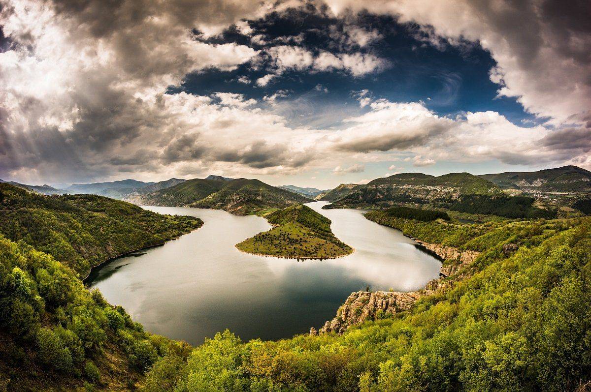 Canyon, Clouds, Colorful, Curve, Landscape, Water, Watercurve, Boris Preslavski