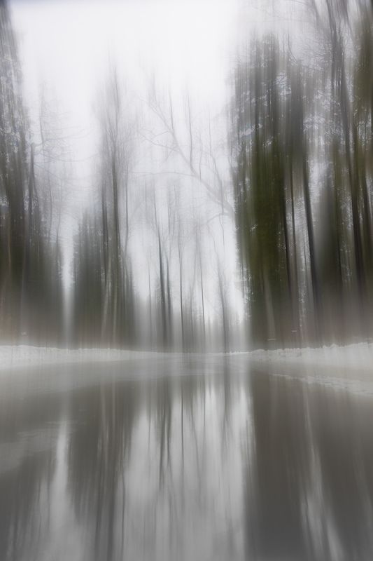 Оттепель, вода, размытие Оттепель и слякоть фото превью