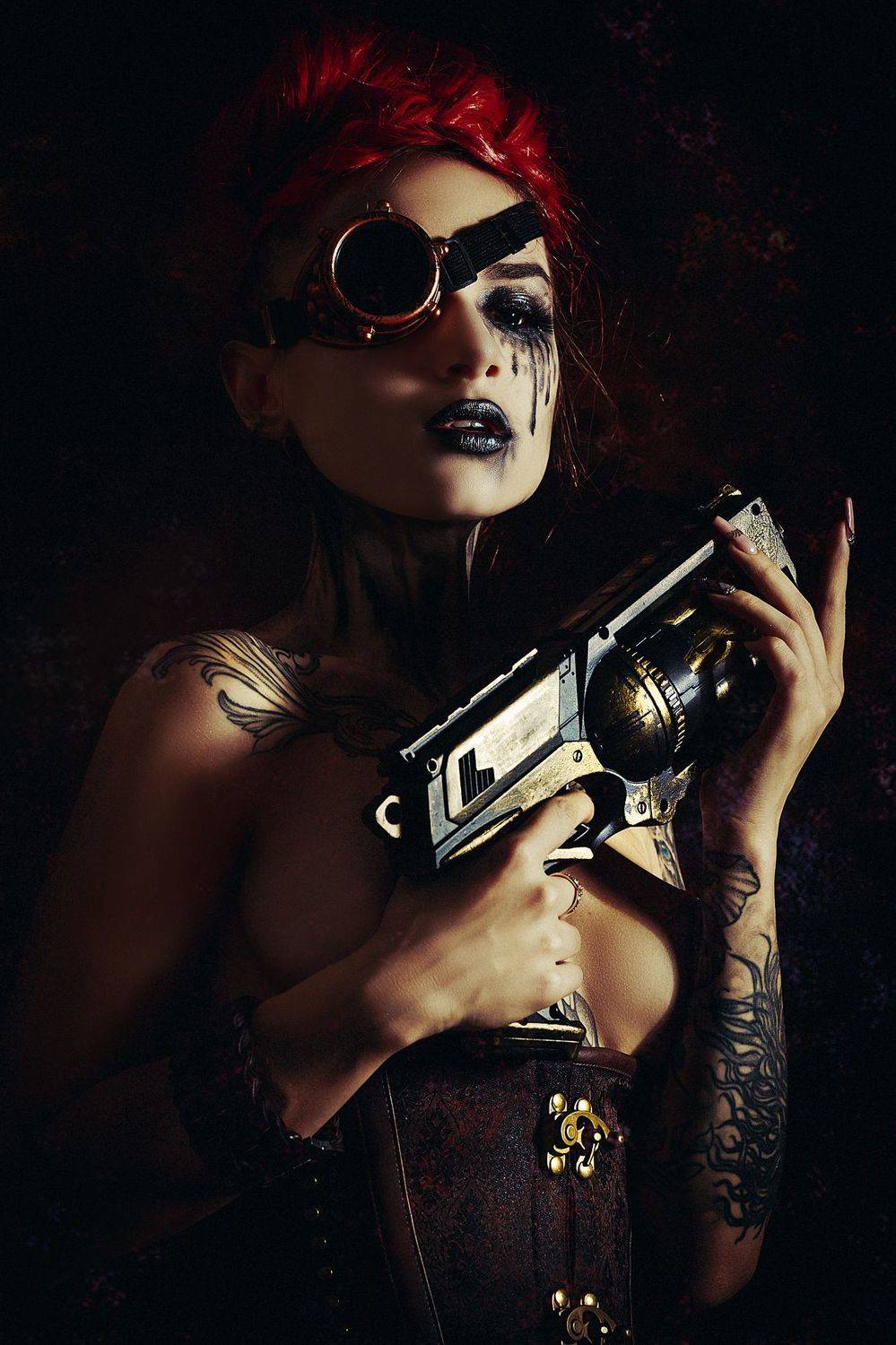 woman, portrait, conceptual, studio, steampunk, Руслан Болгов (Axe)