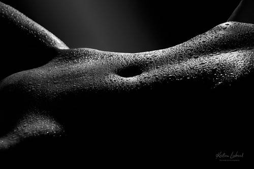 black and white bodyscape