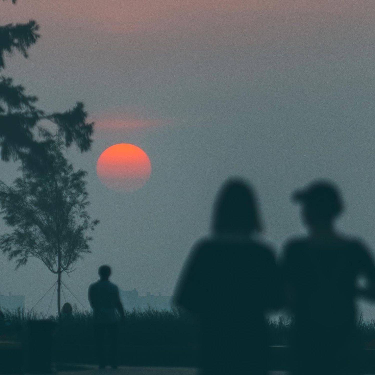 закат, туман, Настя Рыж