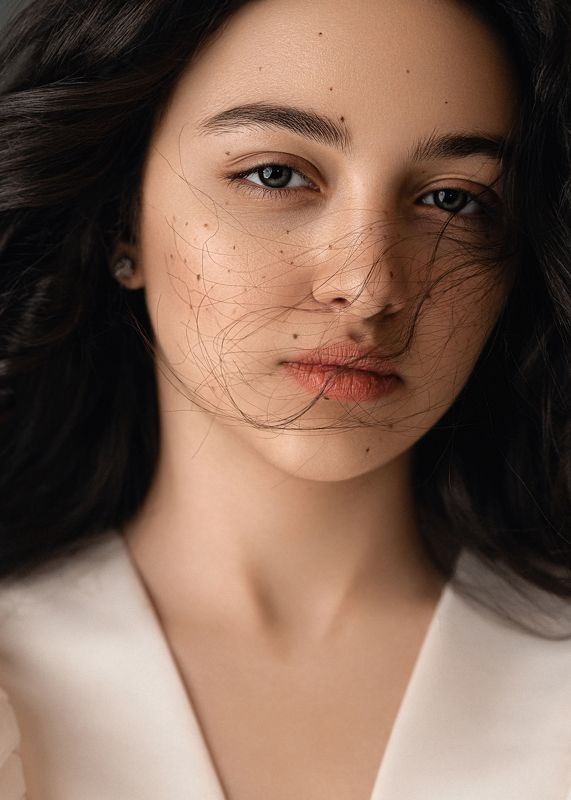 portrait, model, woman, studio, beautiful Aylin фото превью