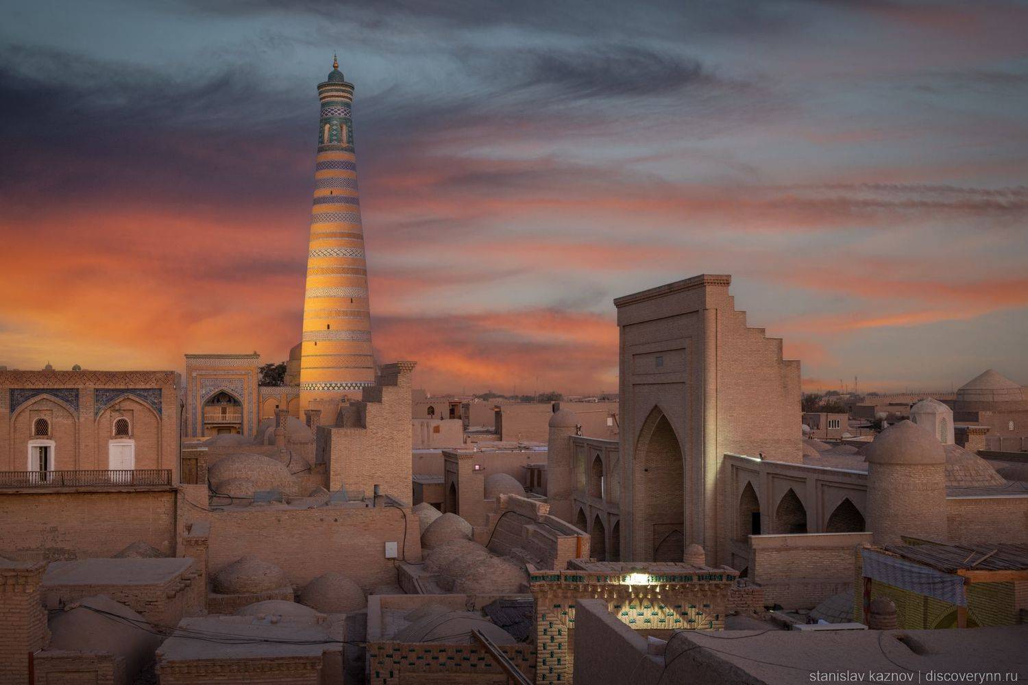 узбекистан, архитектура, минарет, хива, uzbekistan, xiva, Stanislav Kaznov
