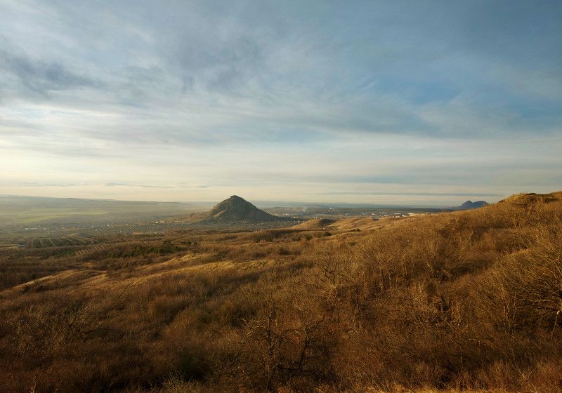 гора, пейзаж, зима, просторы Декабрь в Пятигорске. фото превью