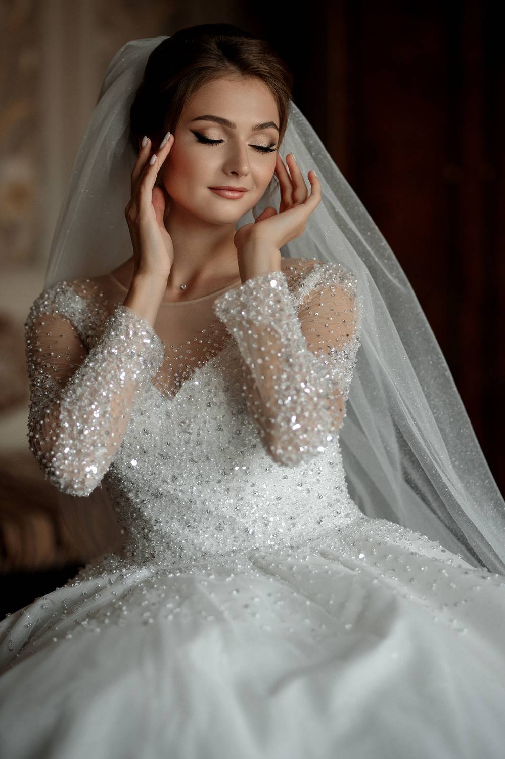 девушка, модель, портрет, фотосессия, студия, гламур, girl, model, modeling, portrait, make-up, творческий портрет, женский портрет, woman, young woman, glamour, постановка, постановочная фотография, fashion, невеста, свадьба, bride, wedding, Владимир Васильев