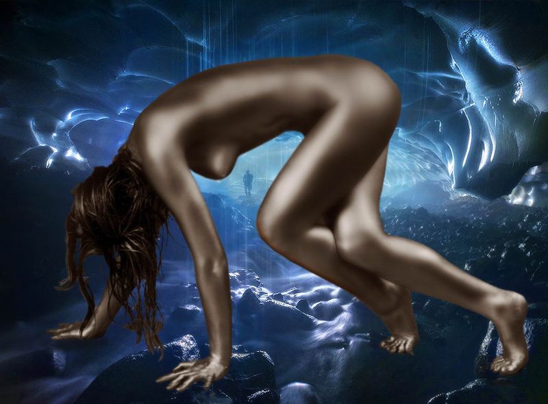 cosplay, косплей, фотомонтаж, коллаж, фотошоп, creative, креатив, photoshop, война, erotic, girl, nude, art, арт, арт-ню, девушка, модель,  обнаженная, фотомодель, фотосессия, эротика, bodyart, Лёд и пламень фото превью