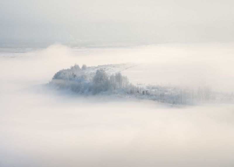 Туманным зимним утром…  Foggy winter morning... фото превью
