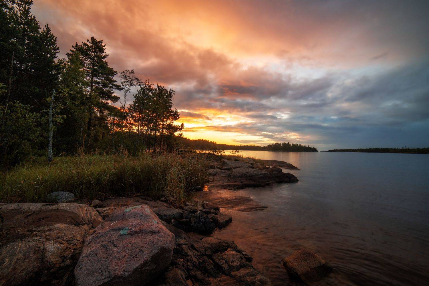 пейзаж ладога рассвет, Третьякова Анастасия