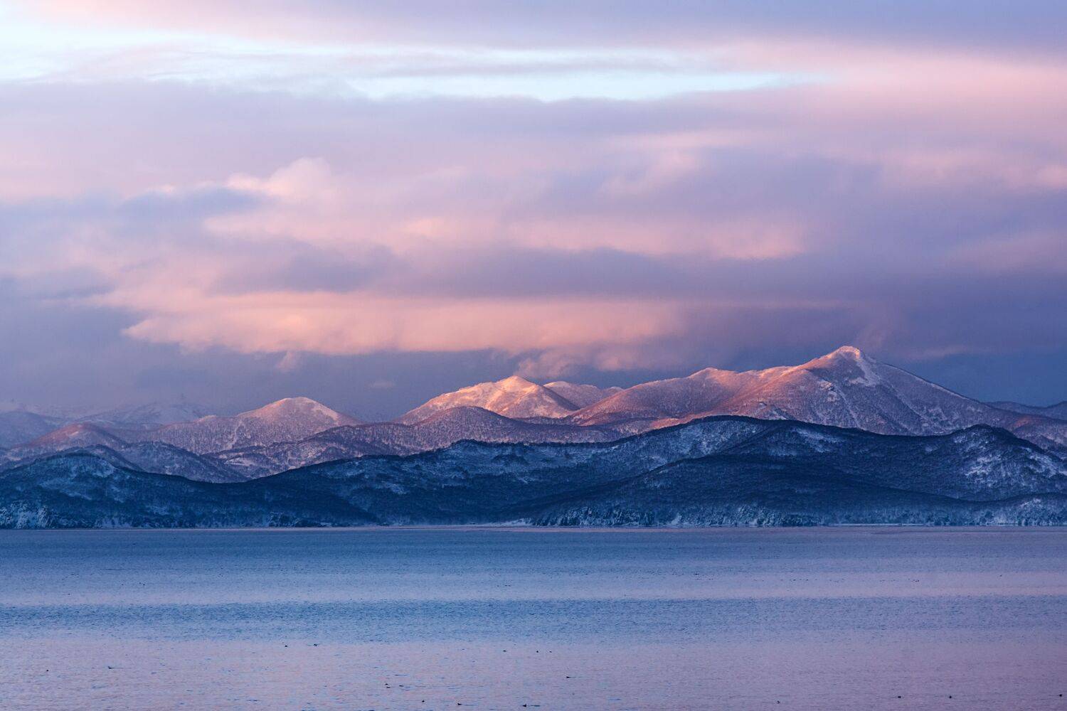 утро, рассвет, пейзаж, зима, долина, горы, путешествия, камчатка, россия, природа россии, север, холод, снег, Константин Костин