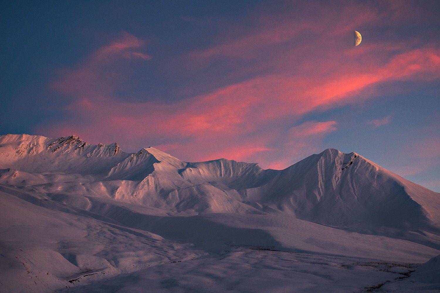 sunset, georgia, winter, PAPKIAURI TORNIKE