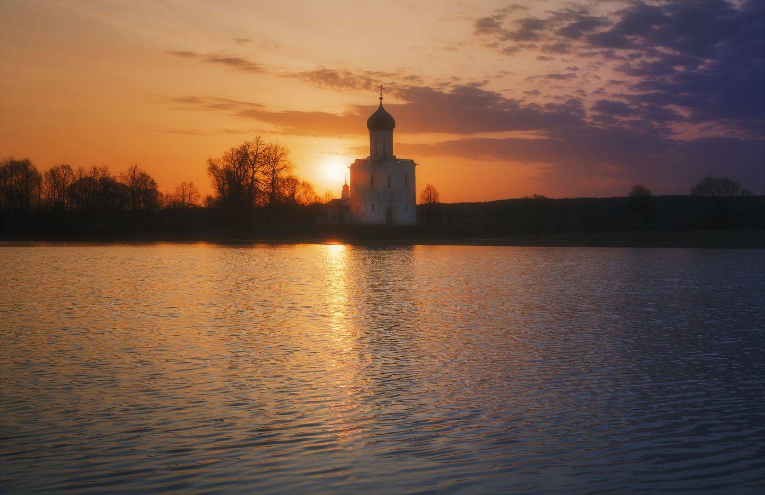 покрова на нерли рассвет разлив, Шишкин Дмитрий