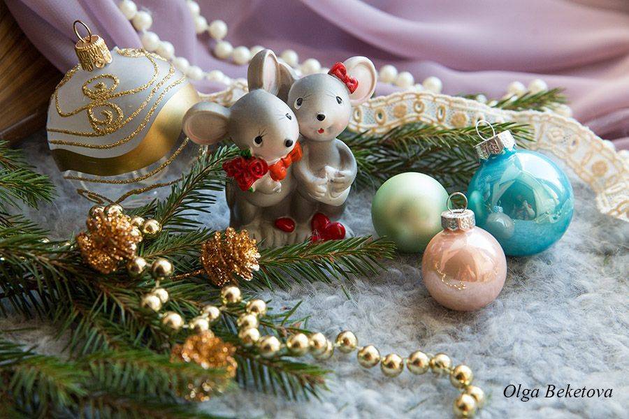 мышки, фигурки, шарики, Бекетова Ольга