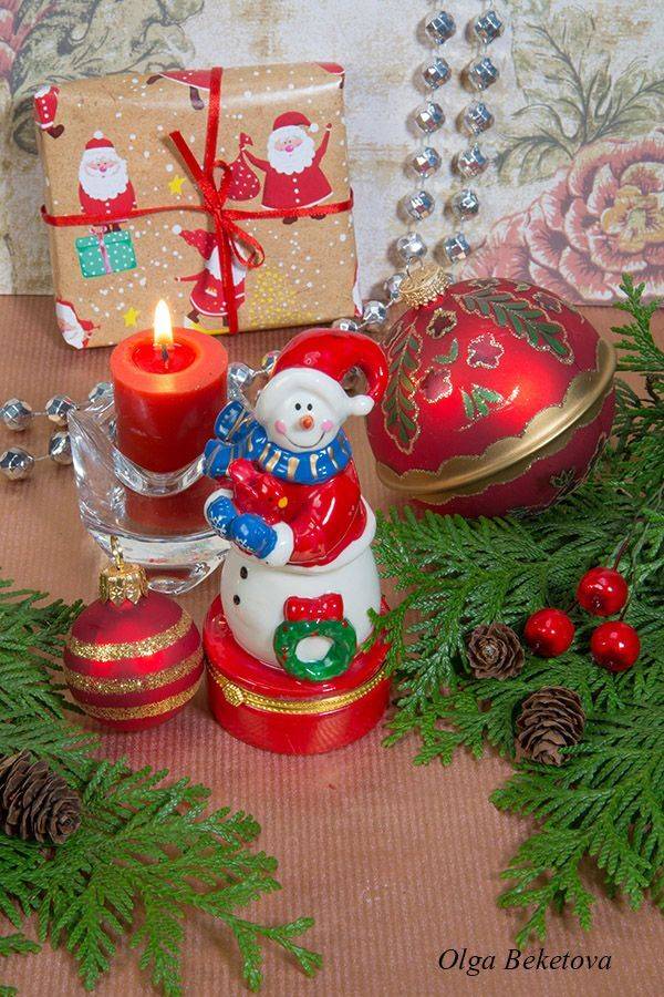 снеговик, новый год, Бекетова Ольга