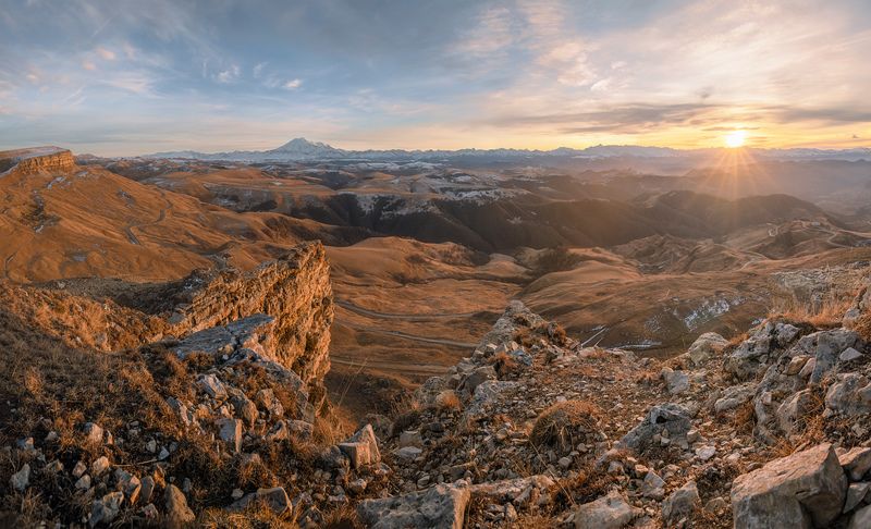 Вечер на перевале Гум-Баши фото превью