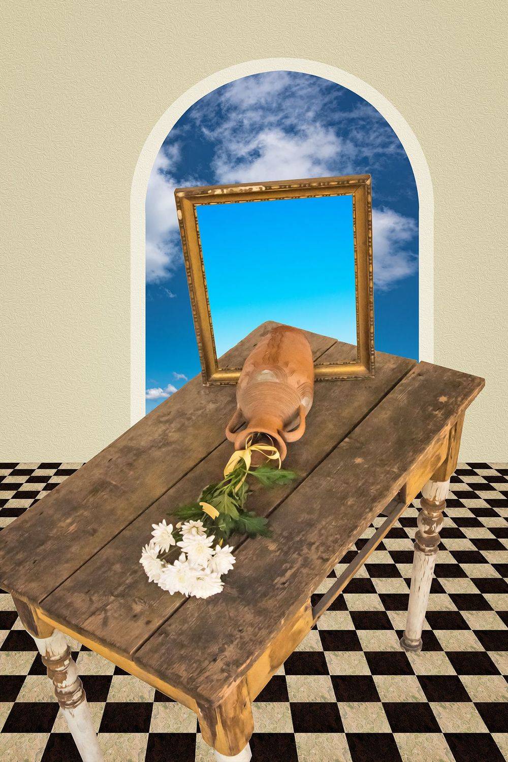 blue, cloud, clouds, collage, color, colors, concept, conceptual, digital, digital art, editing, photo collage, photography, sky, still life, surreal, surrealism,, Dr Didi Baev