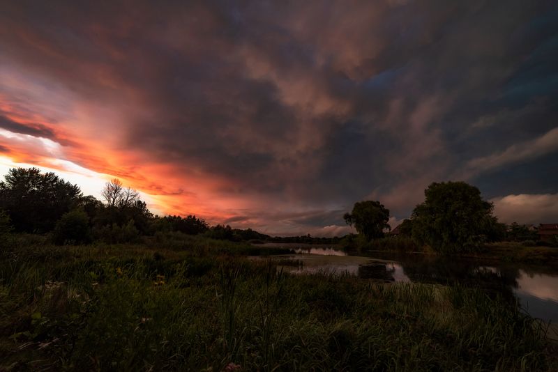 шебекино, титовка, река нежеголь, вечер, летний вечер Летнее настроение. фото превью