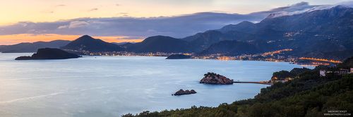 Закат над будванской ривьерой