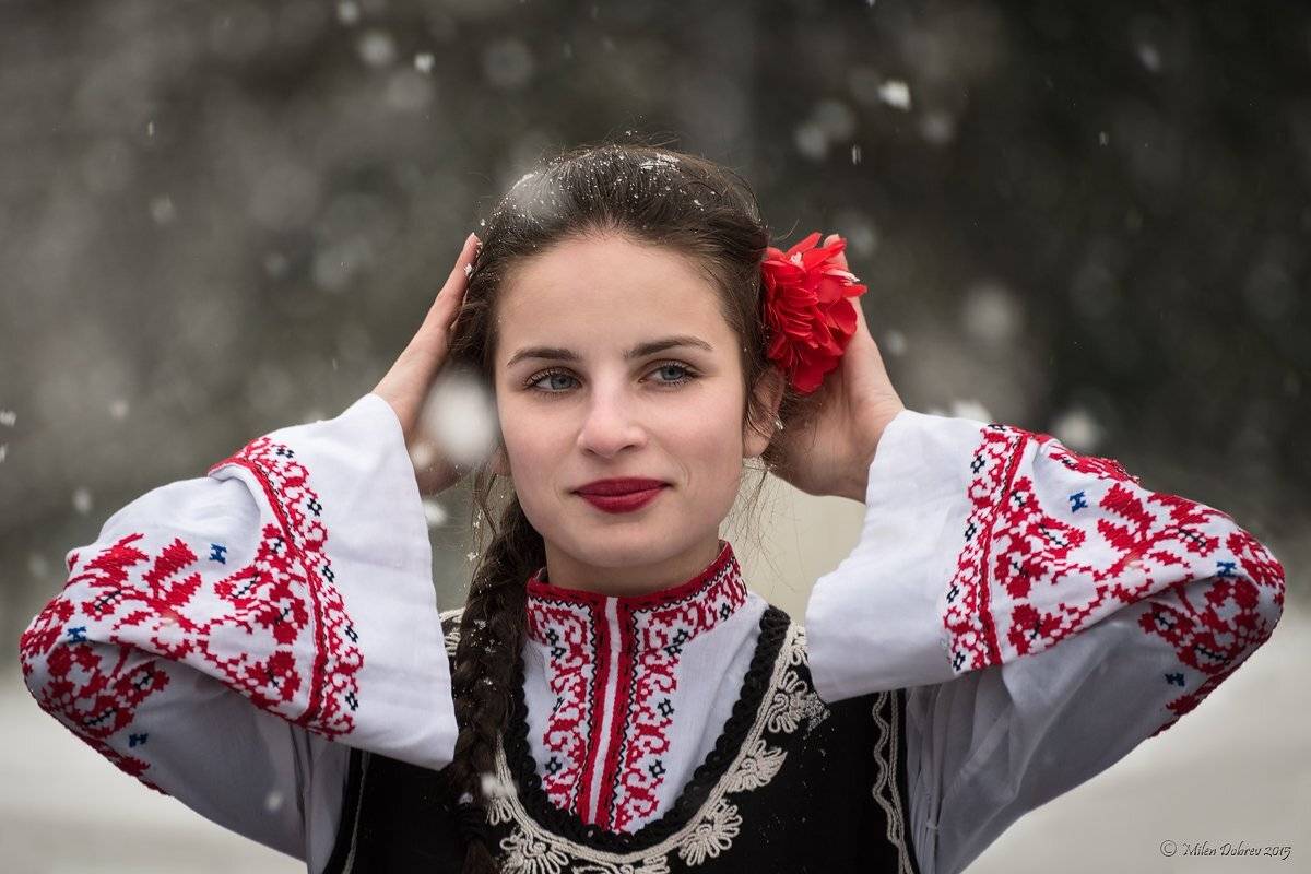 Bulgarian, Folk, Girl, National custom, Милен Добрев