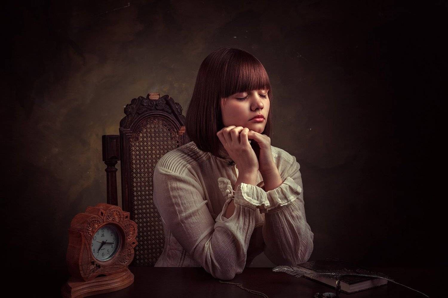 девушка, портрет, мечты, , Igor N.