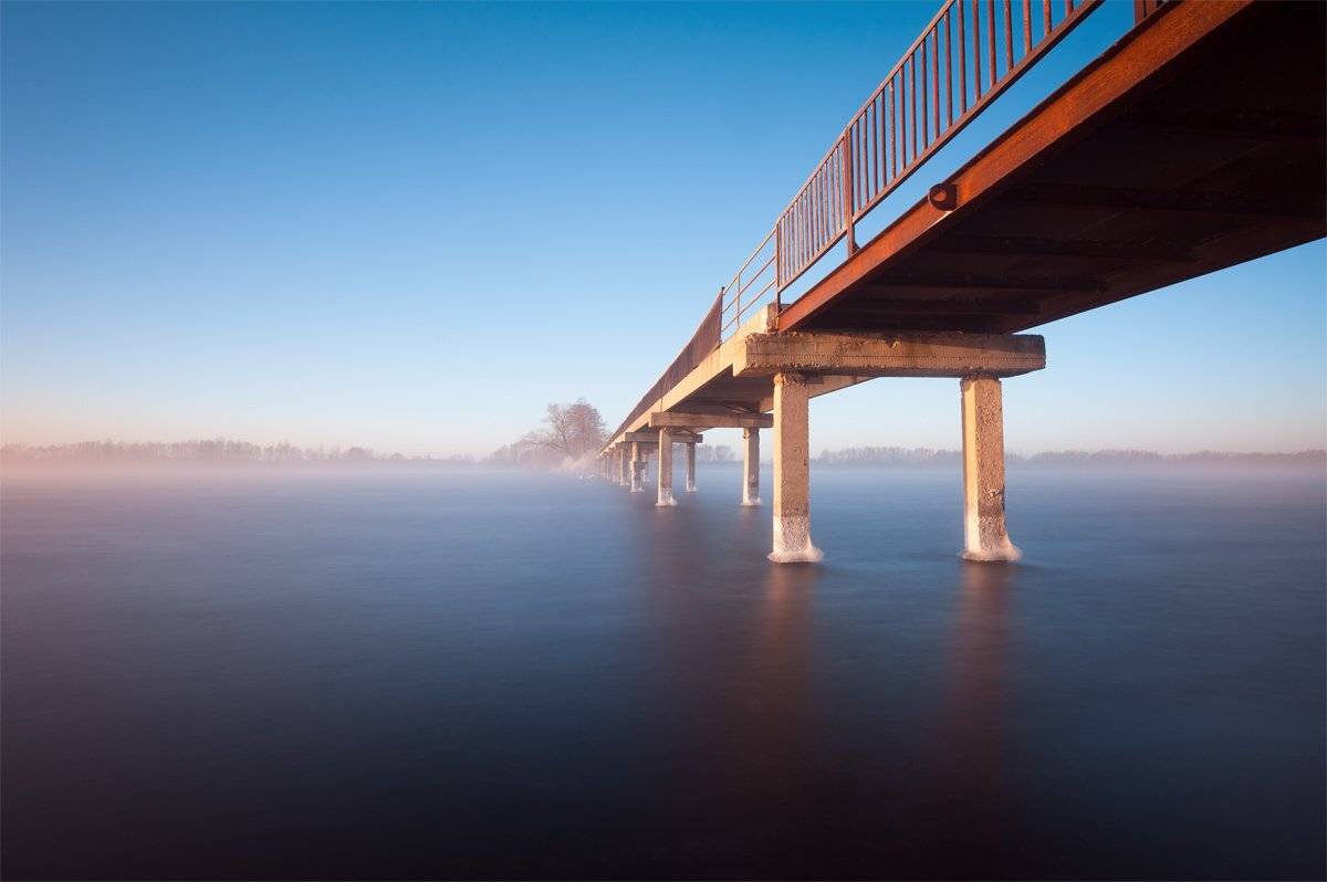 Мост, Путешествие, Холод, Шатура, Nikonzoom
