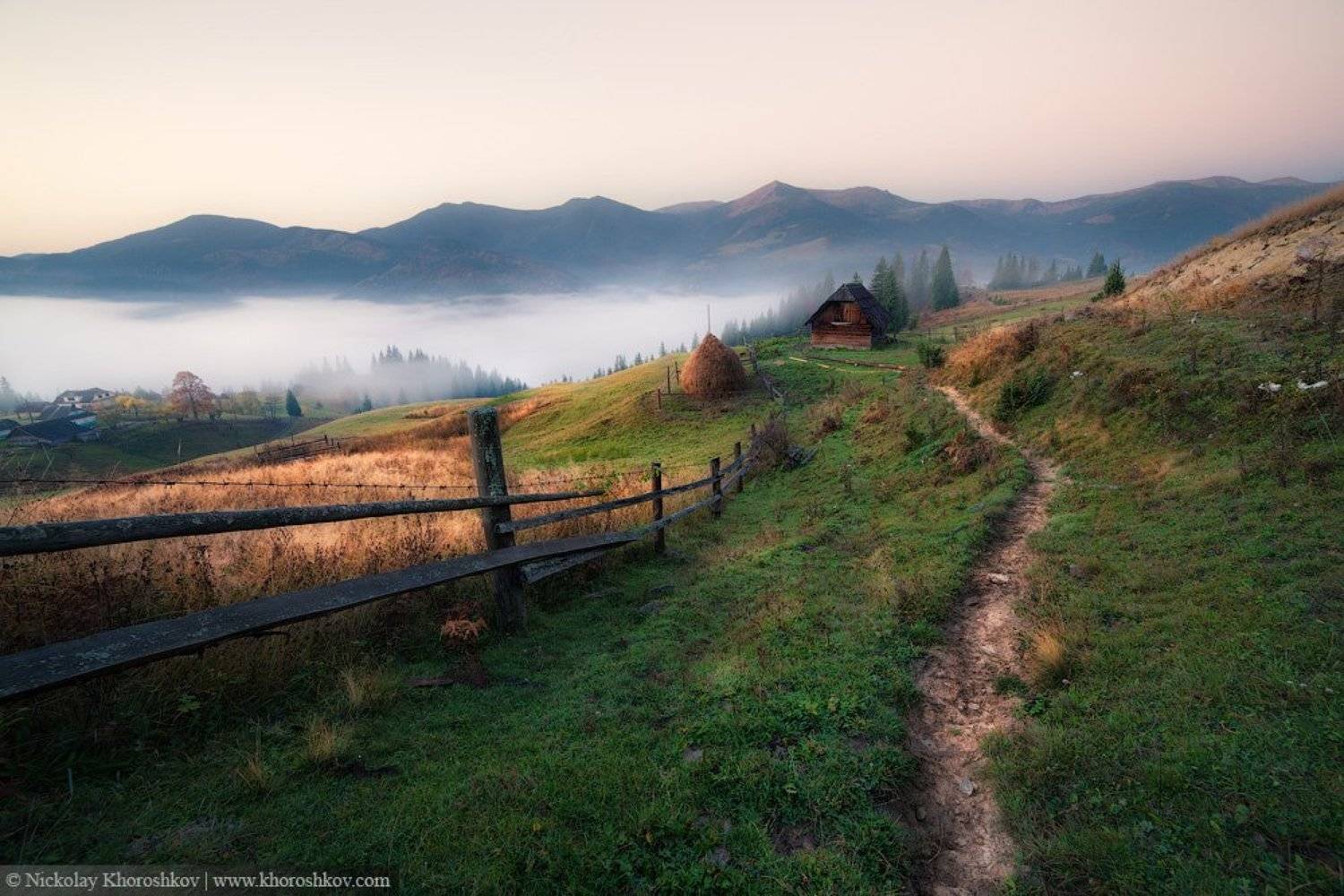 #Carpathian, Carpathian mountains, Ukraine, Горы, Карпаты, Пейзаж, Рассвет, Украина, Николай Хорошков
