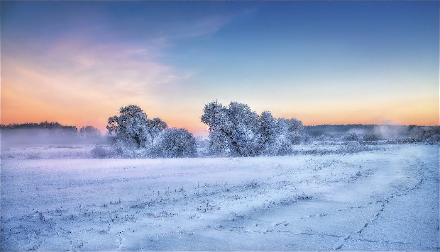 Дымка, Перед рассветом, Февраль, Сергей Шабуневич