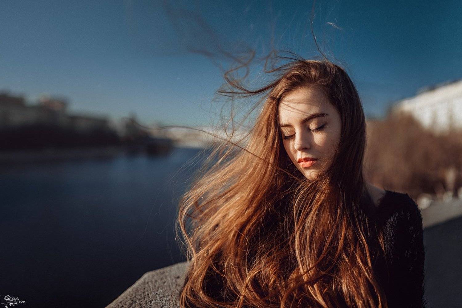 Portrait, Ветер, Волосы, Портрет, Георгий Чернядьев