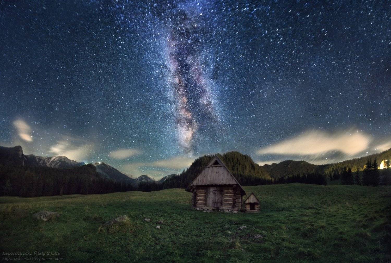 Familygarden, Gwiazdy, Kalat?wki, Milkyway, Mountains, Night, Poland, Stars, Tatra mountains, Tatry, Vint26, Zakopane, Zaporozhenko, Zaporozhenko Vitaly & Julia