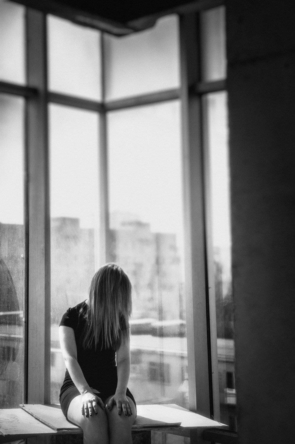 Alone, Black & white, Bw, Emotion, Girl, Light, Model, Nikon, People, Story, Андрей Лободин