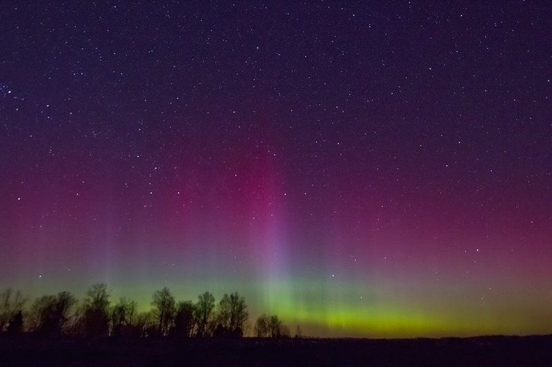 Северное сияние над Тулой. фото превью