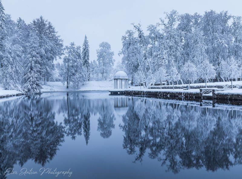 усадьба, палмсе, зима, пейзаж, архитектура, эстония Зима в усадьбе фото превью