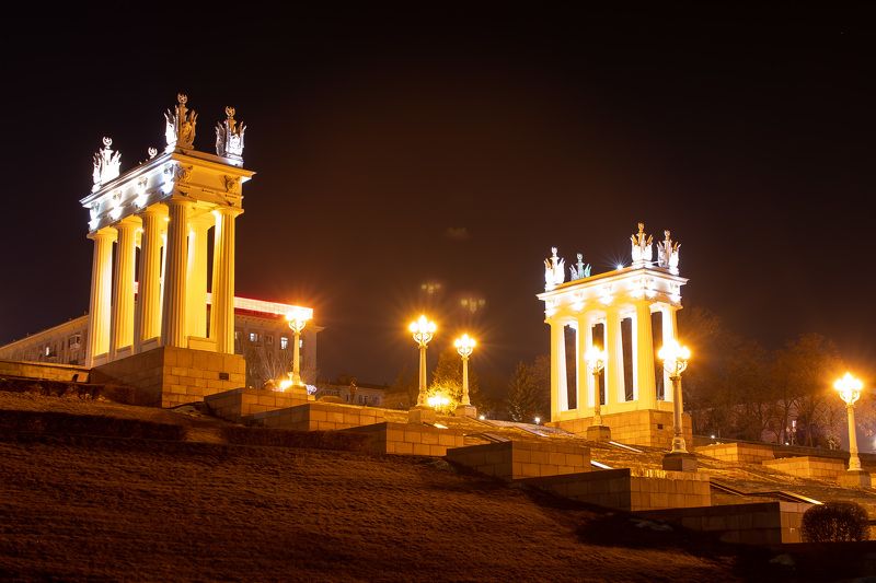 volgograd, russia, night, long exposure,  Night Volgograd фото превью