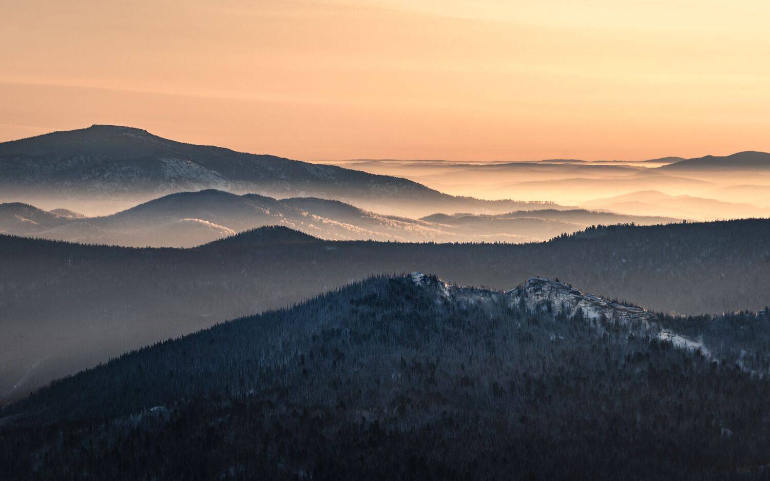 горы шерегеш рассвет зима, Vazhenin Evgeniy