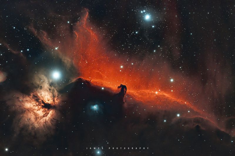 Nebula Horse head and Flame Nebula фото превью