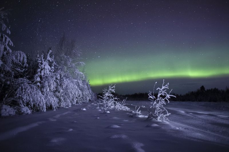 Северное сияние фото превью