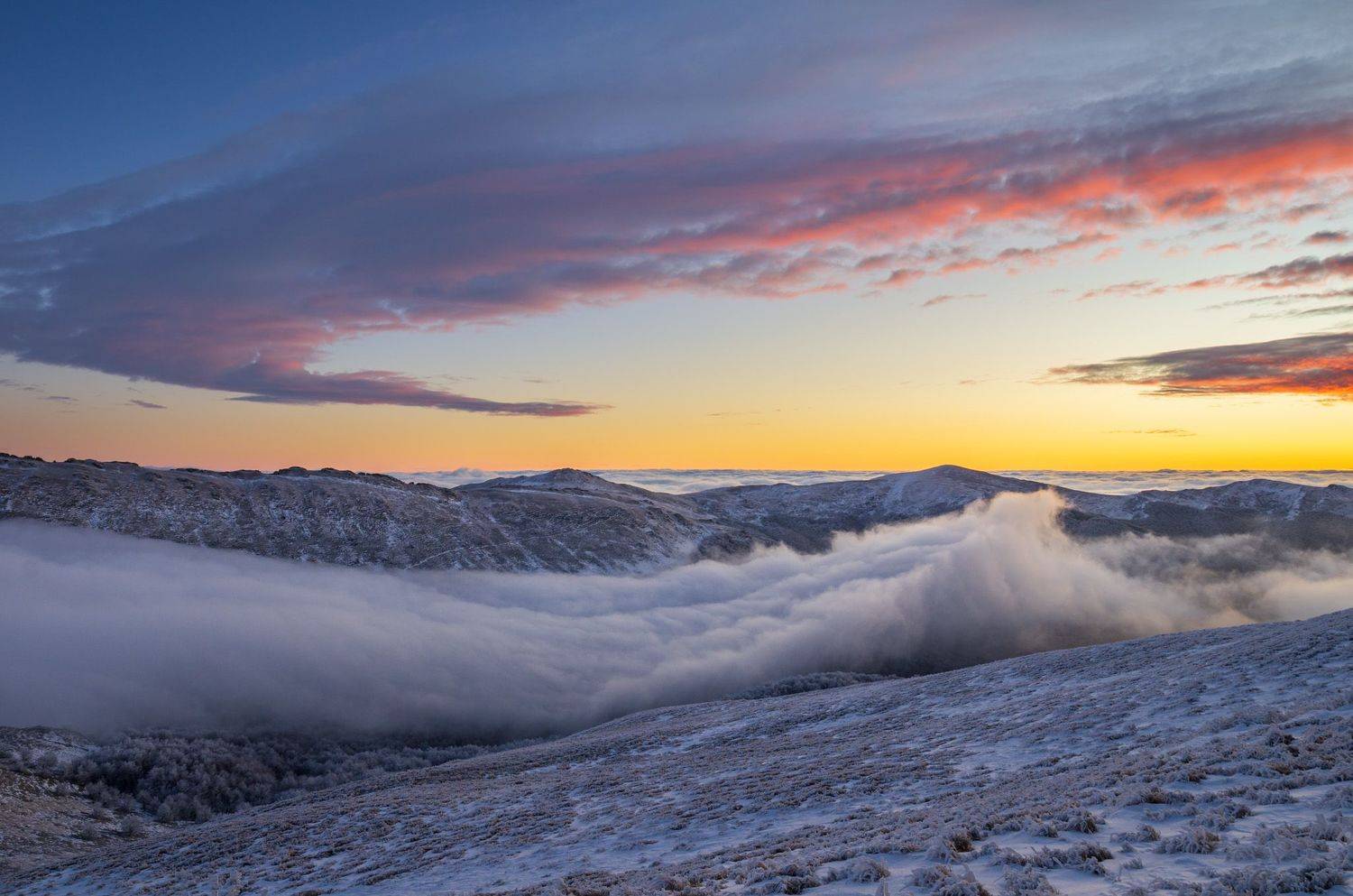 bieszczady, mountains, national, park, sunset, clouds, colors, autumn,,  Mirosław Pruchnicki