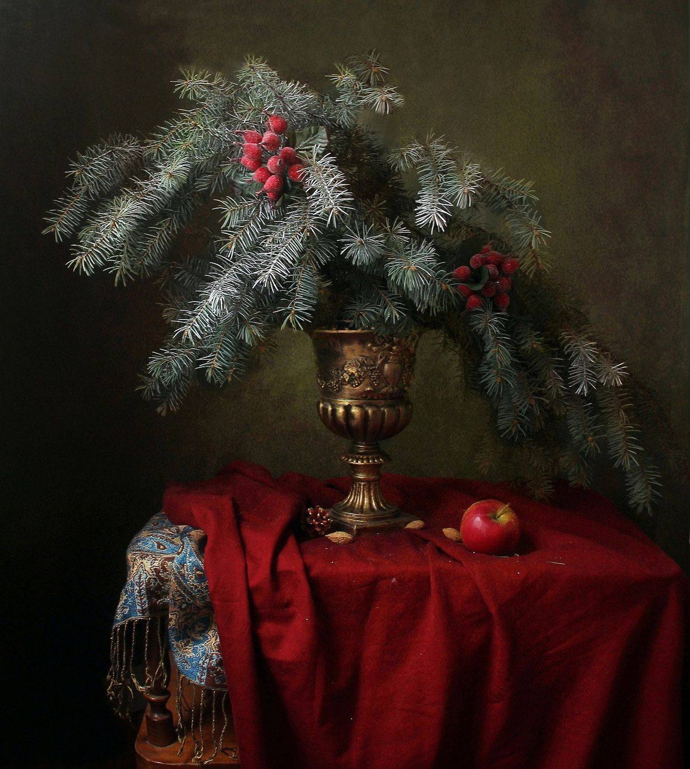 натюрморт, ель, зима, новый год, марина филатова, Марина Филатова