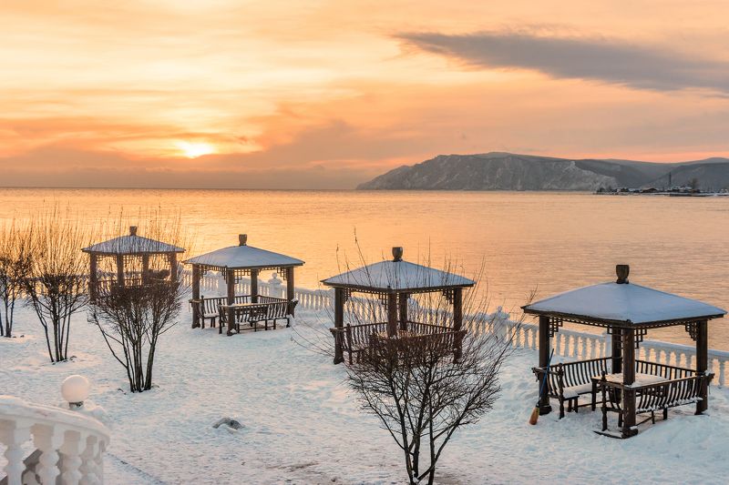 Закат на Истоке Ангары фото превью