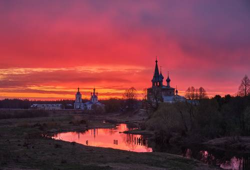 Рассветное небо в Дунилово