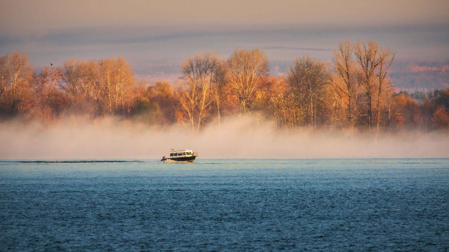 река, осень, пейзаж, Дудников Александр