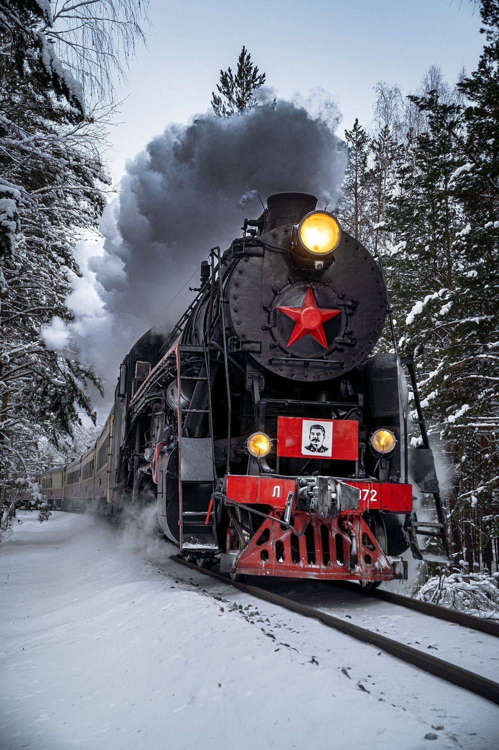 поезд, паровоз, урал, ржд, железная дорога, ретропоезд, рельсы, Уфимцев Юрий