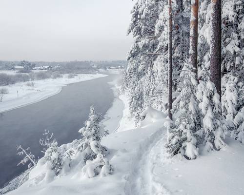 На сцене снежный декабрь