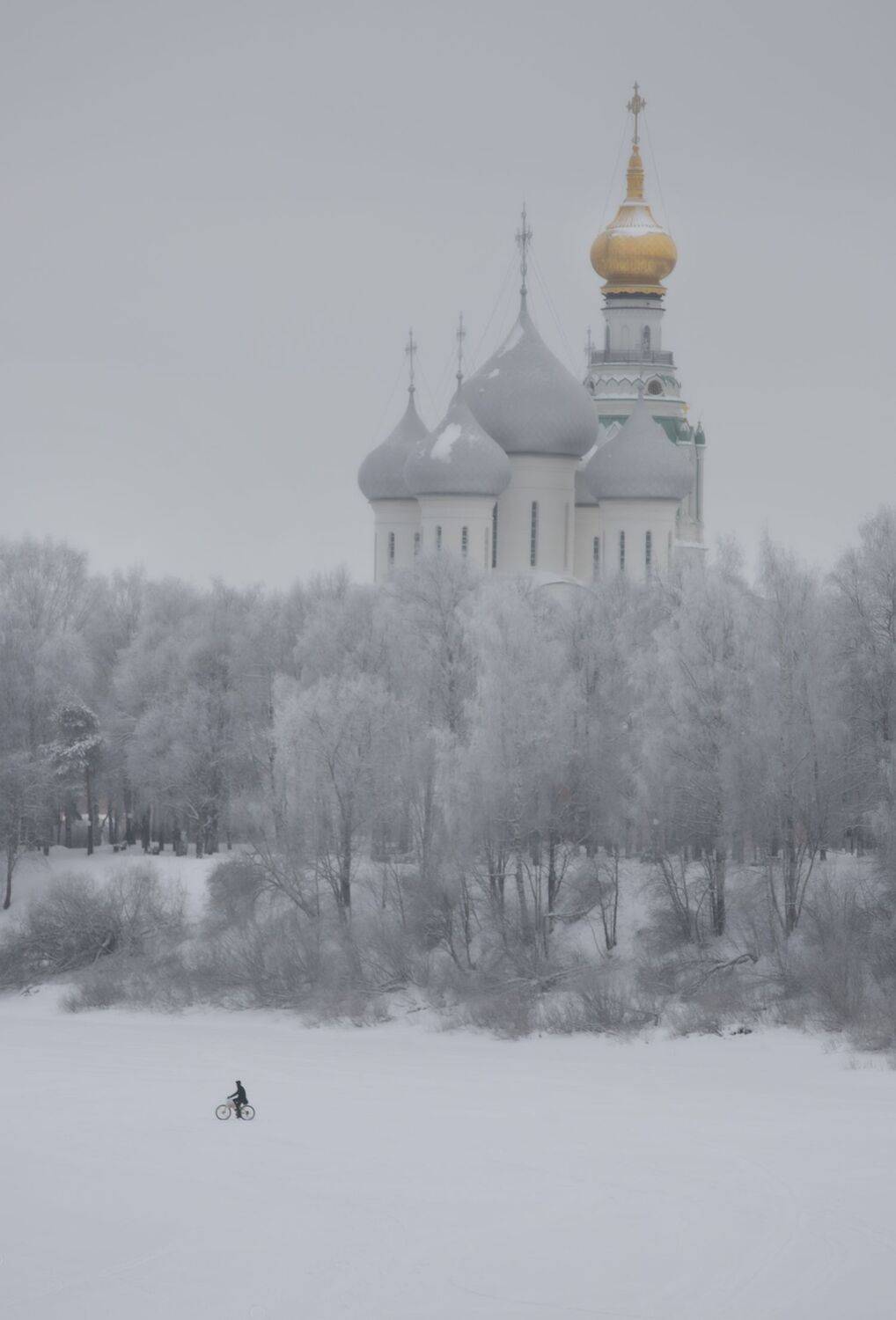 зима, снег, иней, вологда, храм, церковь, собор, велосипед, юпитер-21а, Наталия Колтакова